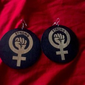 Powerful message earrings